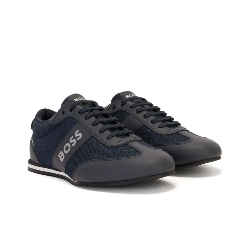HUGO BOSS Casual Shoes Men Low Top Dark Blue-2
