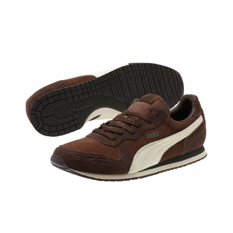 PUMA Cabana Racer Running Shoes Men Low-Top Brown-3