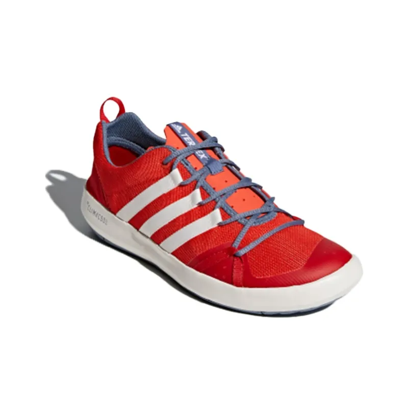 Adidas Terrex CC Boat Slip Resistant Low Top Outdoor Shoes Unisex Red White-2