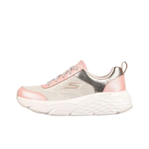 Skechers Max Cushioning Casual Shoes Women's Low-Top Pink/White