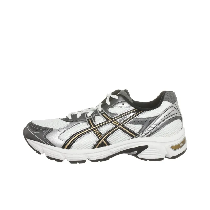 Asics Gel-Blackhawk 5 Wear-Resistant Low-Top Running Shoes Men's White Gray-0