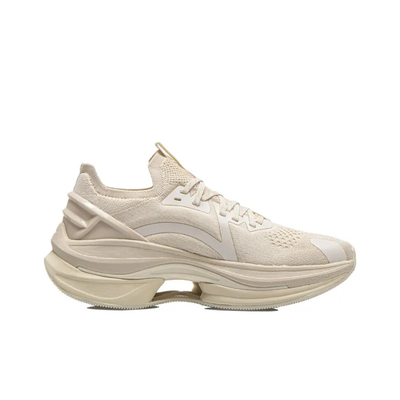 LiNing WuShi 5S 1.0 Breathable Low Top Running Shoes Women's Gray Apricot-1