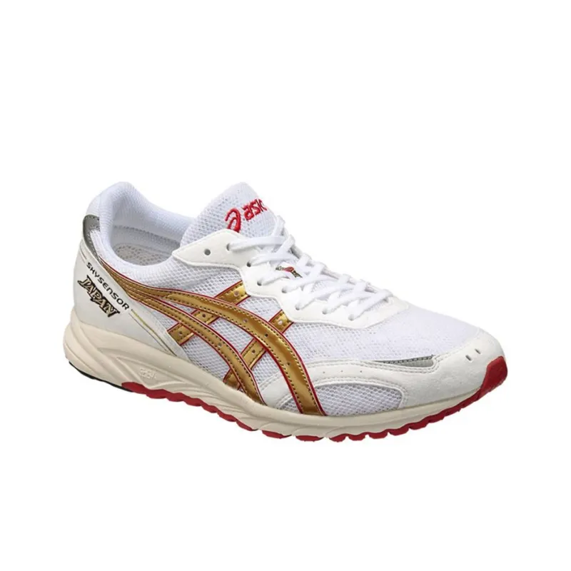 Asics Tarther Japan Tokyo Wear-Resistant Low-Top Running Shoes Unisex White Gold-2