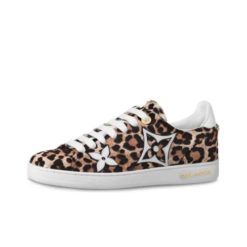 LOUIS VUITTON Frontrow Skateboard Shoes Women's Low-Top Leopard