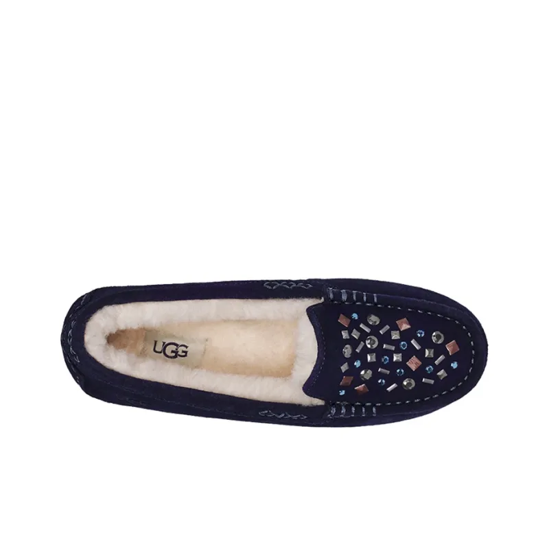UGG Ansley Stud 2 Rivets Slip On Navy Women's-4