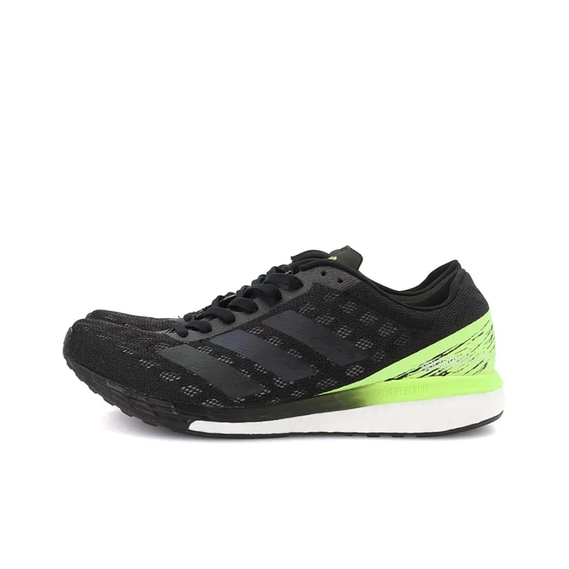 Adidas Adizero Boston 9 Black Signal Green-2