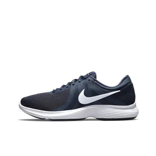 Nike REVOLUTION 4 Running Shoes Men Low-Top Midnight Blue/Black