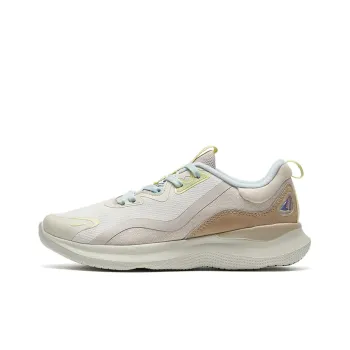 XTEP Soft Cube Running Shoes Women's Low-Top Beige/Gray