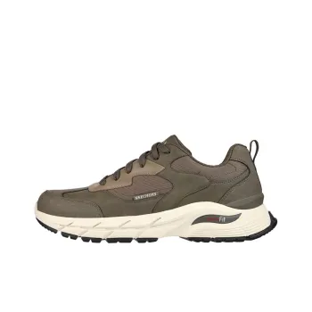 Skechers ARCH FIT BAXTER Cushioning Anti-Slip And Wear-Resistant Low-Top Casual Shoes Men's Olive