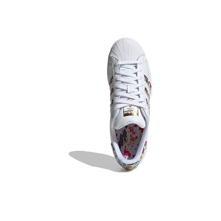 Adidas Superstar White Mult Color Splatter-4