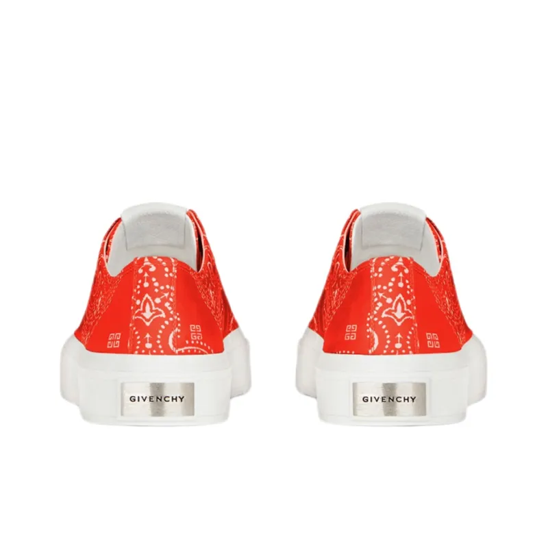 Givenchy City Low Top Athletic Shoes Men Red-4