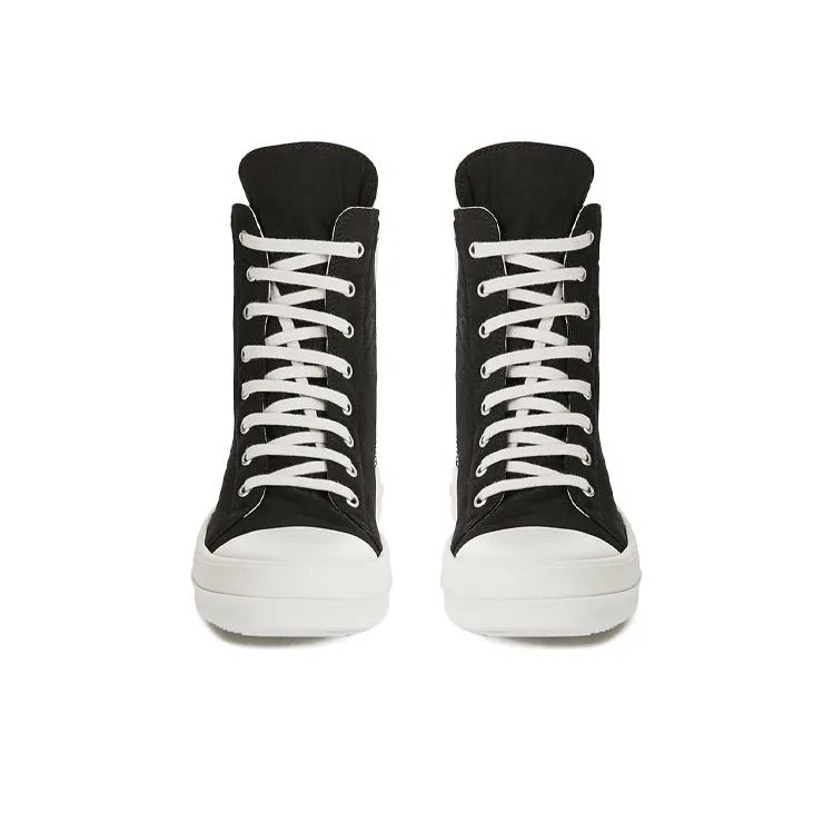 Rick Owens DRKSHDW High Top Stylish Skateboarding Shoes Men's Black-3
