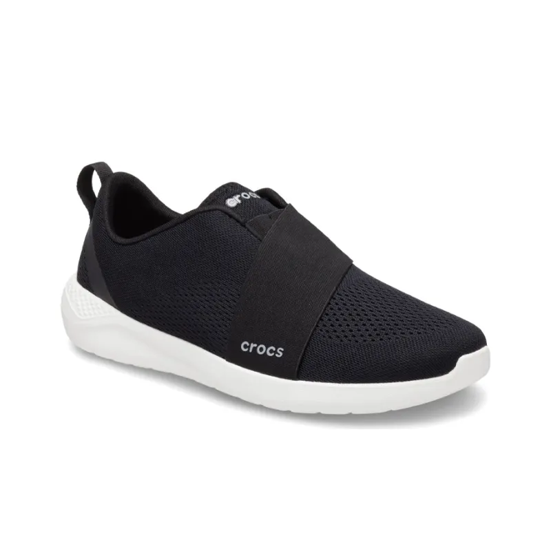 Crocs LiteRide Modform Slip-On Lightweight Breathable Cushioning Low-Top Running Shoes Unisex Black White-2