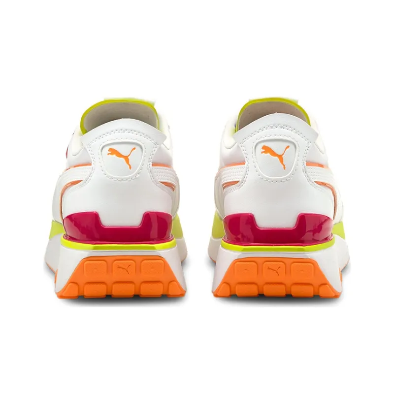PUMA Cruise Rider Trainer Running Shoes Women's Low-Top White/Yellow/Orange-3