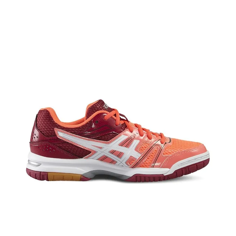 Asics Gel-Rocket 7 7 Breathable Cushioning Wear-Resistant Low-Top Running Shoes Women's Rose Purple-1