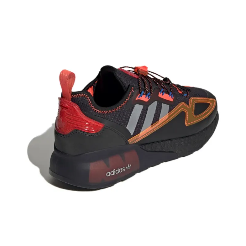 Adidas Zx 2K Boost Core Black Solar Red-3