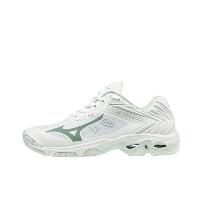 Mizuno Wave Lightning Z5 Running Shoes Unisex Low Top White/Green-0
