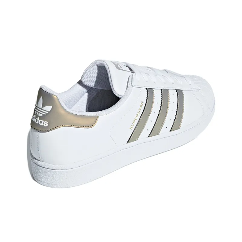 Adidas Superstar White Gold Metallic-3