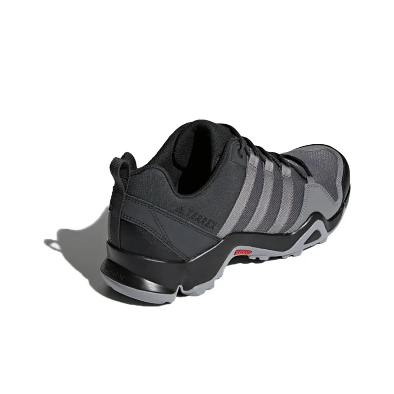Adidas Terrex Ax2r Cushioning Wear Resistant Low Top Trekking Shoes Men's Black Gray-3
