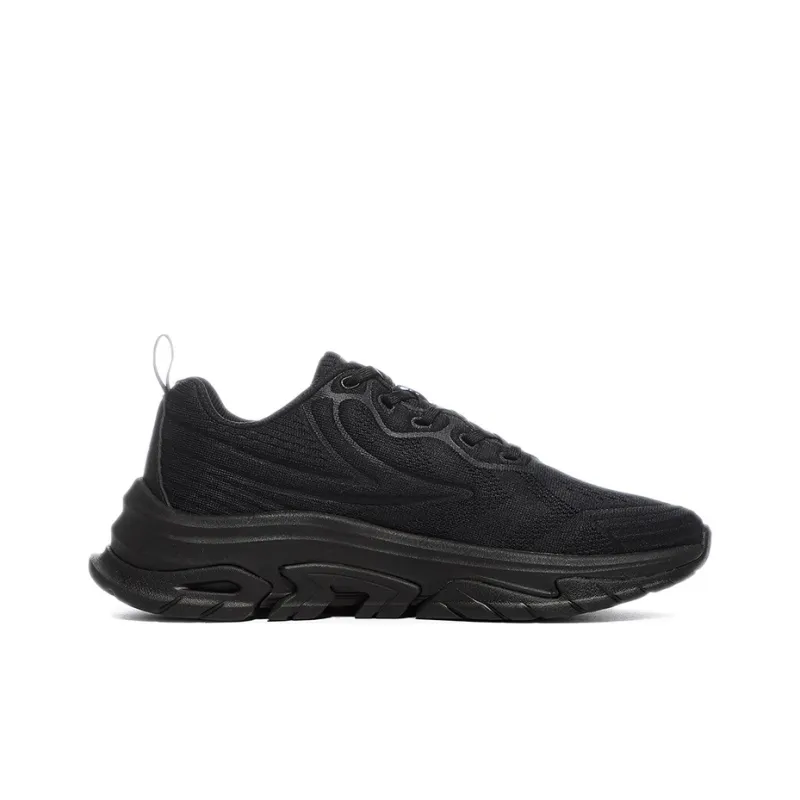 FILA Cushioning Anti-Slip And Wear-Resistant Low-Top Running Shoes Unisex Black-1
