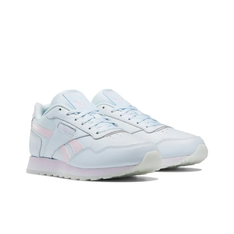 Reebok Classic Harman Run Wear-Resistant Slip-Resistant Low-Top Running Shoes Women's Glass Blue Pink-2