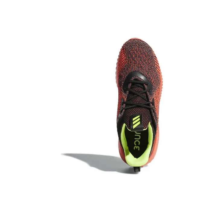 Adidas AlphaBounce EM WC Slip Resistant And Breathable Low Top Running Shoes Unisex Orange Black-4