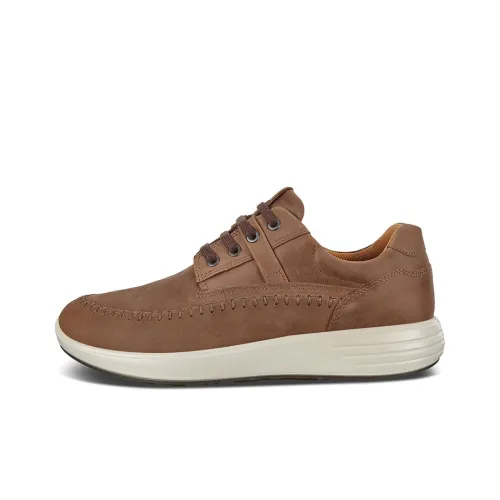 Ecco Soft 7 Runner Low Top Casual Shoes Men's Khaki