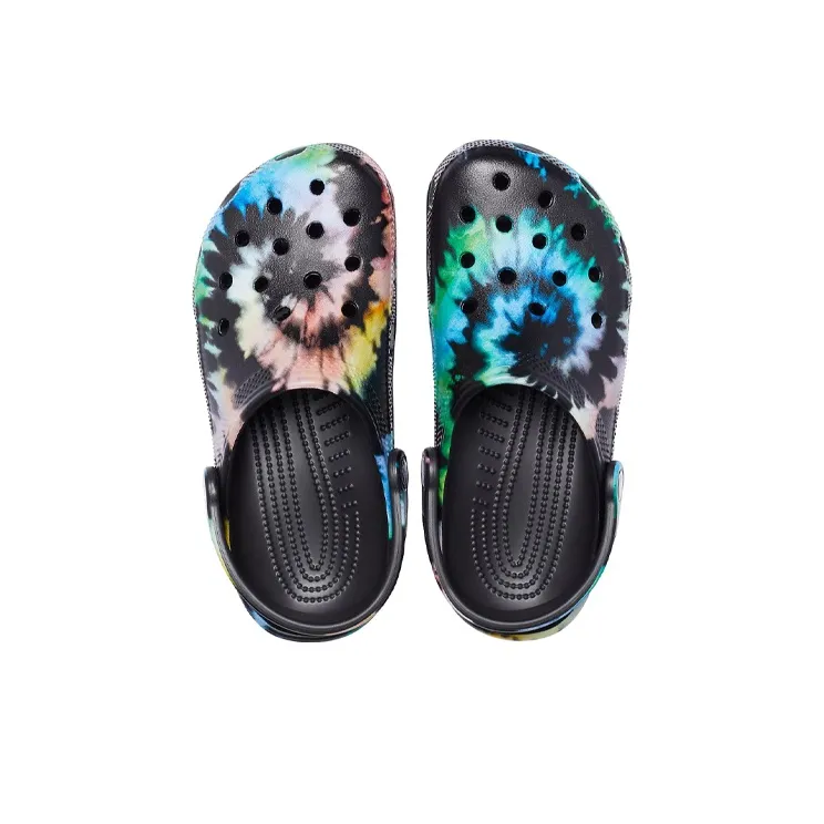 Crocs Classic Clog Tie Dye Black Multi Color-4