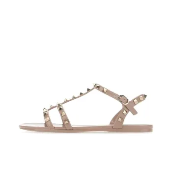 Valentino Rockstud Garavan One Strap Sandals Women's Pink