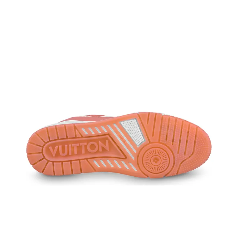 LOUIS VUITTON Trainer Sneakers Peach Pink-4