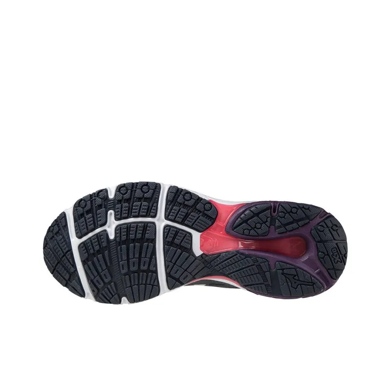 Mizuno Pro Wave Breathable Cushioning Slip-Resistant Low-Top Running Shoes Women's Black Red-4