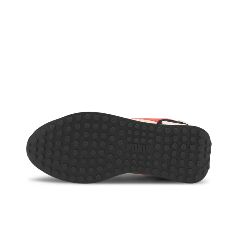 PUMA Unisex Future Rider Twofold Sd Running Shoes White/Black/Red-4