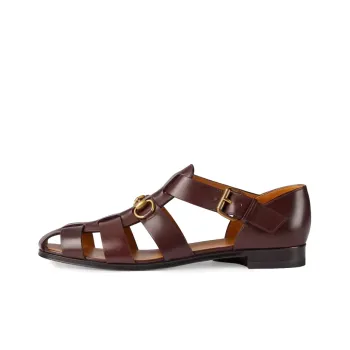 GUCCI Roman Sandals Men's Burgundy