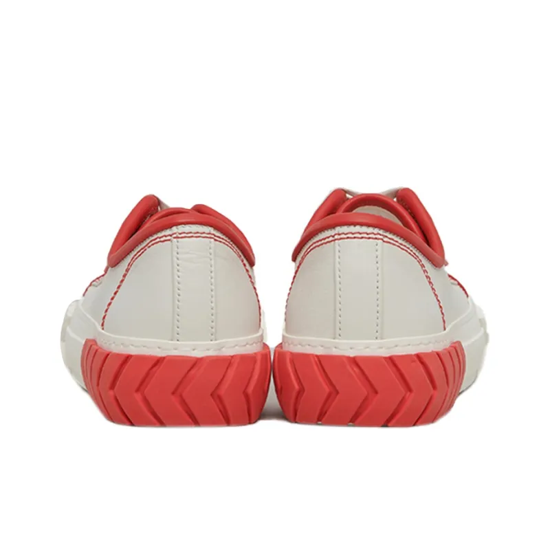 Both Skateboard Shoes Women's Low Top White/Red-4