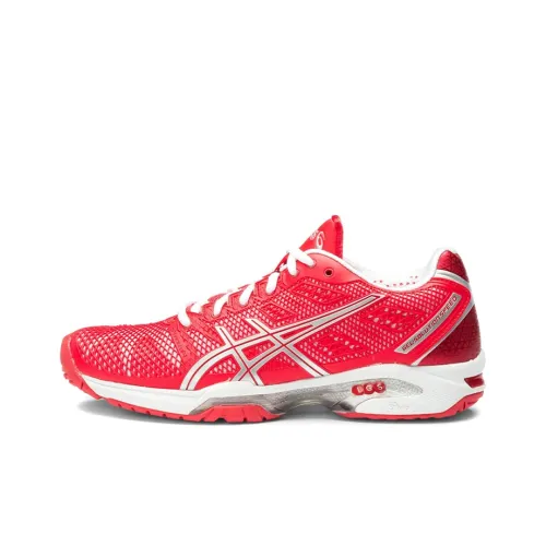Asics Gel Solution Speed 2 Tennis Shoes Women's Low Top Pink/Silver