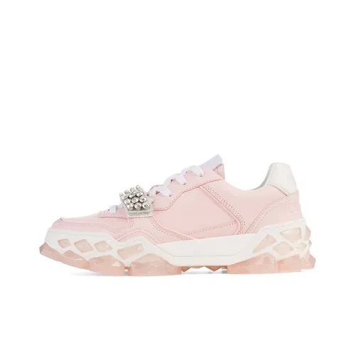 Jimmy Choo Diamond Casual Shoes Women's Low-Top Pink/White