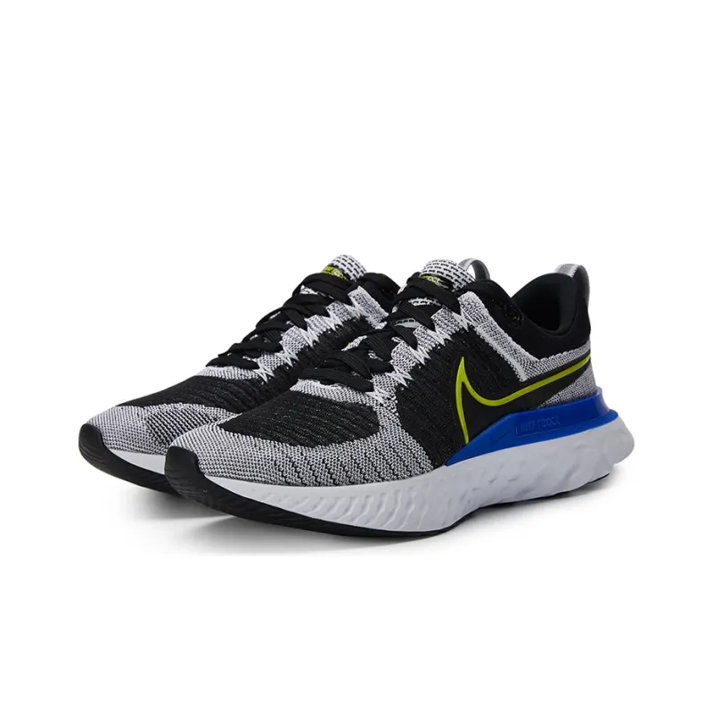 Nike React Infinity Run Flyknit 2 Black White Racer Blue Cyber-2
