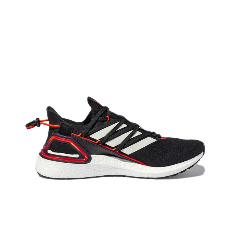 Adidas ULT Anti Slip Wear Resistant Low Top Casual Running Shoes Unisex Black White Red-1