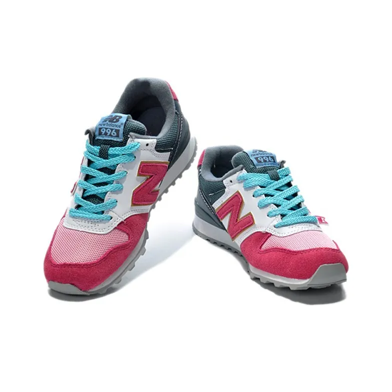 New Balance NB 996 Cushioning Anti Slip And Wear Resistant Low Top Running Shoes Women's White Purple-3