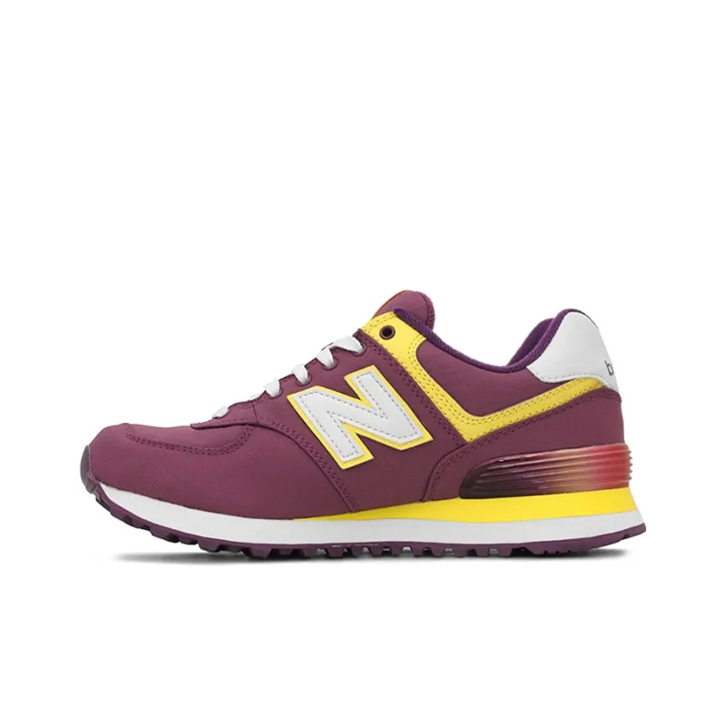 New Balance NB 574 Cushioning Anti Slip And Wear Resistant Low Top Running Shoes Women's Purple-0