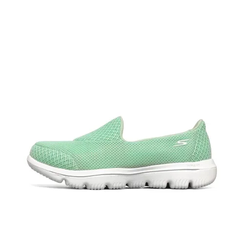 Skechers Go Walk Evolution Ultra Casual Shoes Women's Low-Top Green/White