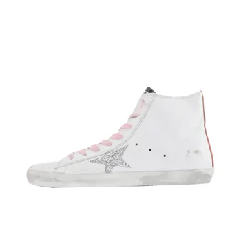 Golden Goose Francy Skateboard Shoes Women's Mid Top White