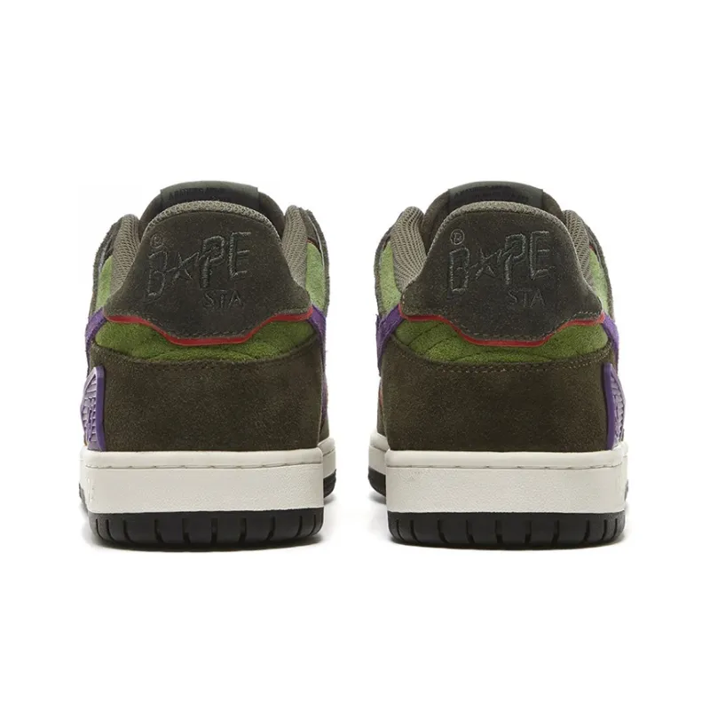 A BATHING APE Bape Sta Sk8 'Green Dark Purple'-4