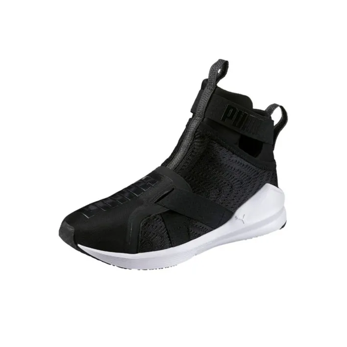 PUMA Fierce Strap Swirl High-Top Running Shoes Women's Black-2