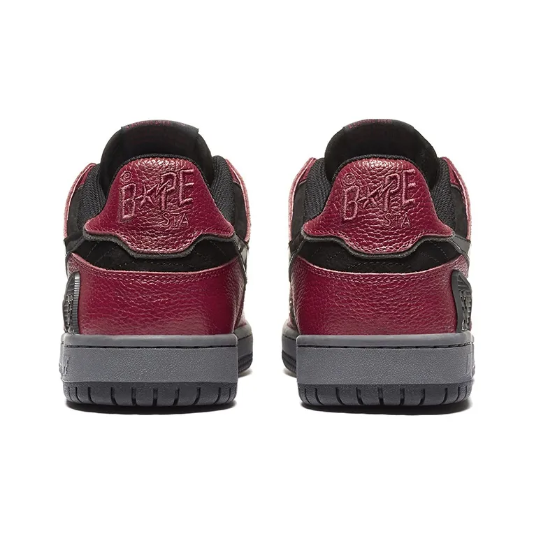 BAPE A BATHING APE Bape SK8 Sta Red Black-4