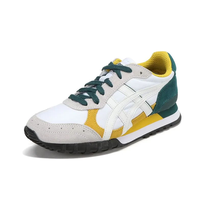 Onitsuka Tiger ColoradoColorado Eighty-Five Wear-Resistant Low-Top Marathon Running Shoes Unisex White Yellow Green-1