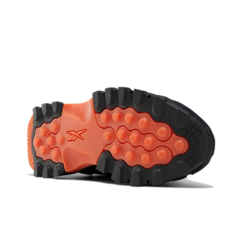 Reebok Classic Leather Cardi B Black Fiery Orange Women's-5