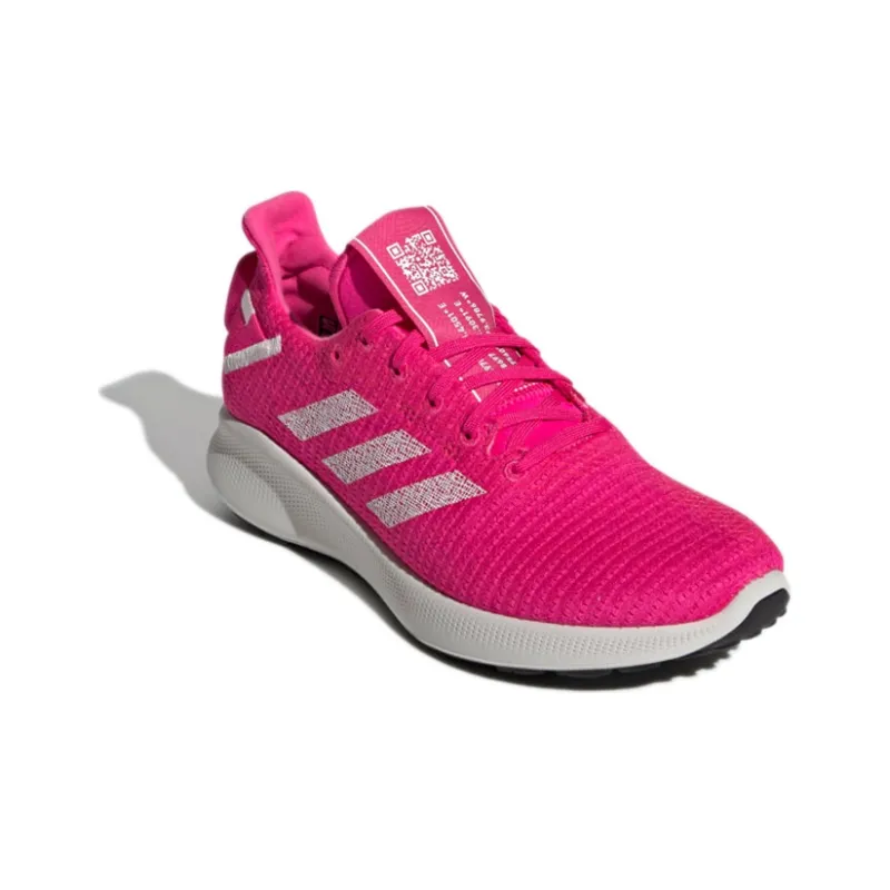 Adidas SenseBounce+ Running Shoes Women's Low-Top Rose Red-2