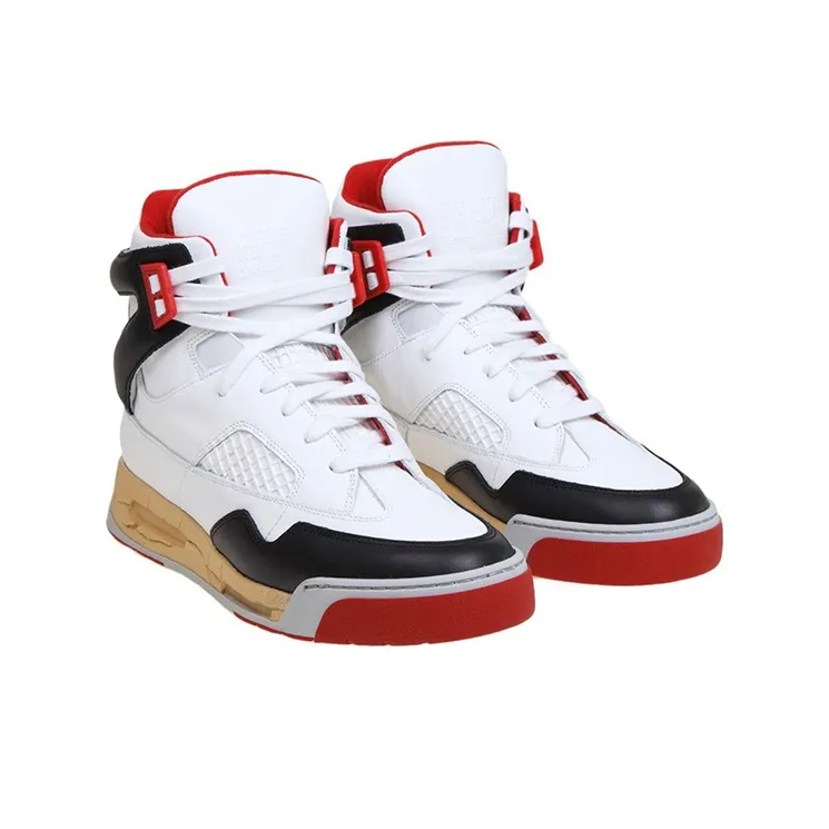 Maison Margiela DDSTCK Anti Slip Wear Resistant High Top Casual Shoes Men's White Red-2