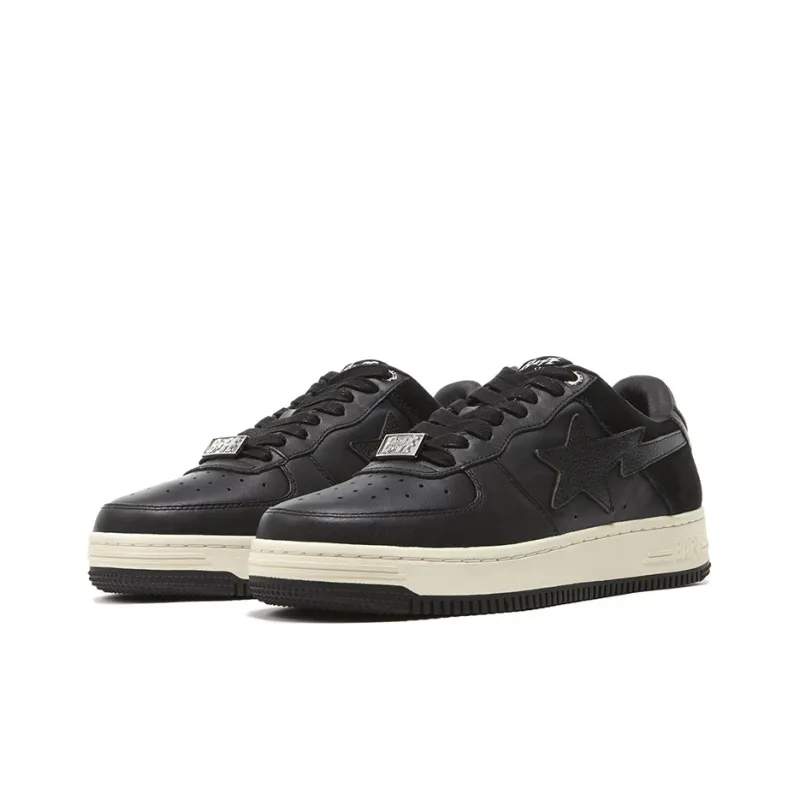 BAPE A BATHING APE Bape Sta Low Suede Heel Black-2